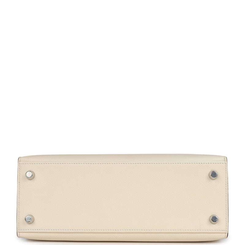 Hermes Kelly Sellier 25 Nata Verso Epsom Palladium Hardware - Image 5