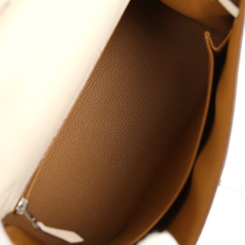 Hermes Kelly Sellier 25 Nata Verso Epsom Palladium Hardware - Image 7