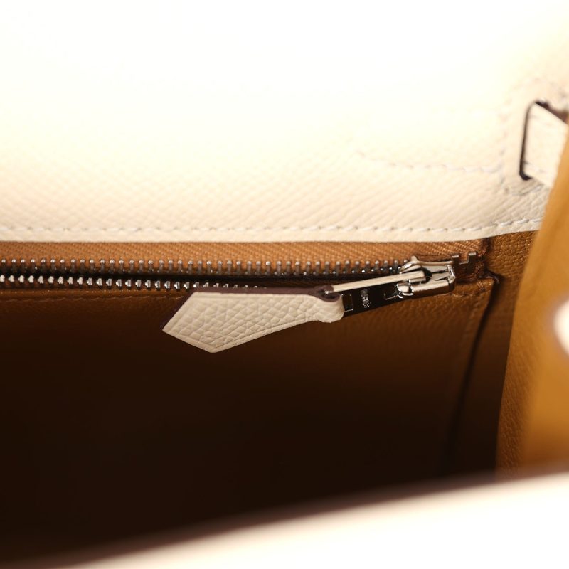 Hermes Kelly Sellier 25 Nata Verso Epsom Palladium Hardware - Image 8