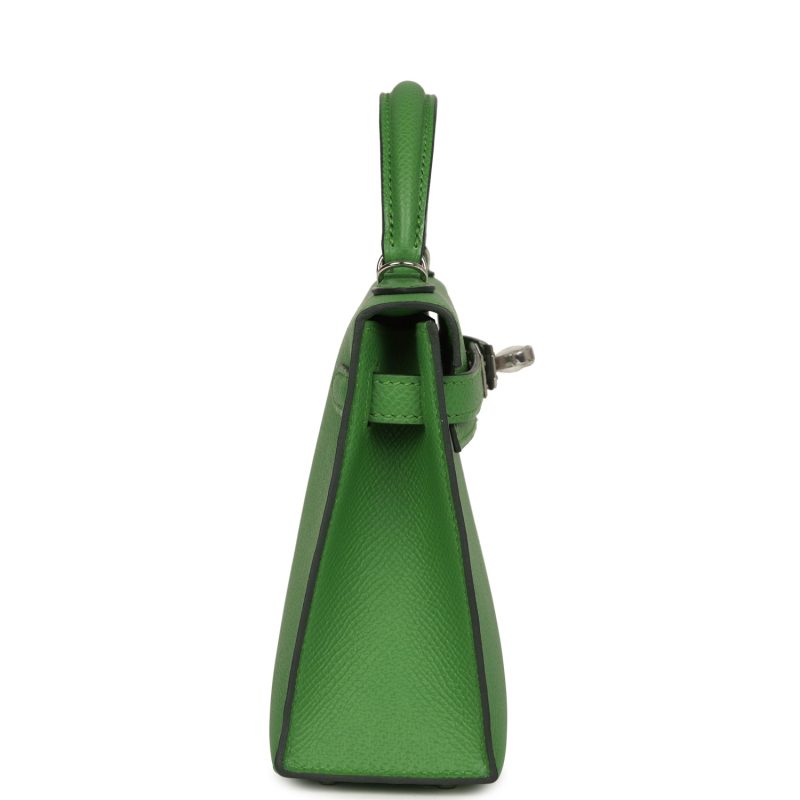 Hermes Kelly Sellier 20 Vert Yucca Epsom Palladium Hardware - Image 4
