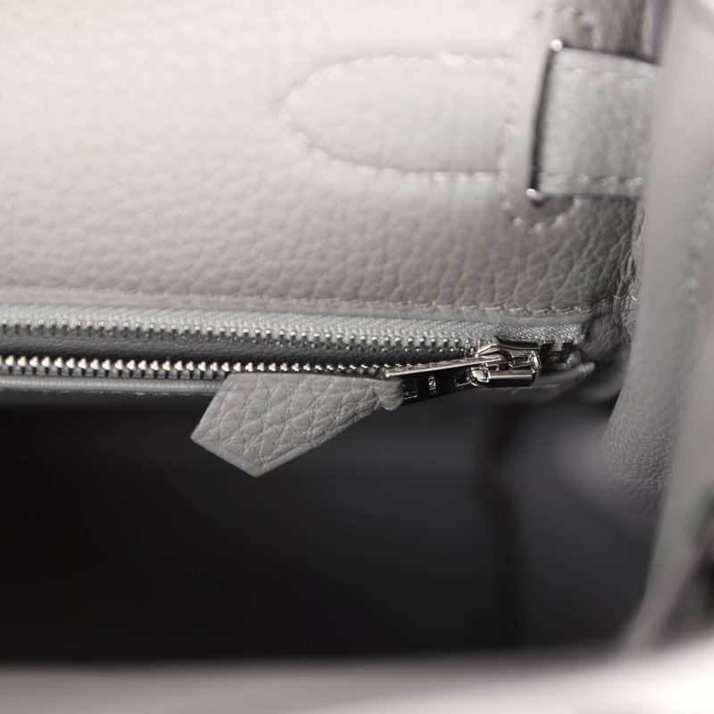 Hermes Kelly Retourne 28 Gris Meyer Togo Palladium Hardware - Image 9