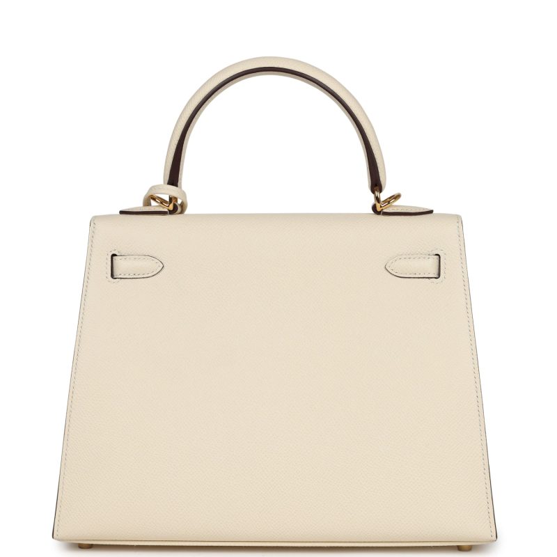Hermes Kelly Sellier 25 Nata Epsom Gold Hardware - Image 4