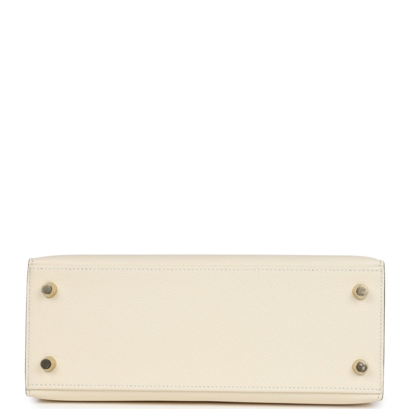 Hermes Kelly Sellier 25 Nata Epsom Gold Hardware - Image 5