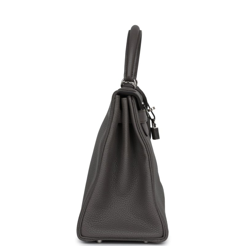 Hermes Kelly Retourne 28 Etain Togo Palladium Hardware - Image 4