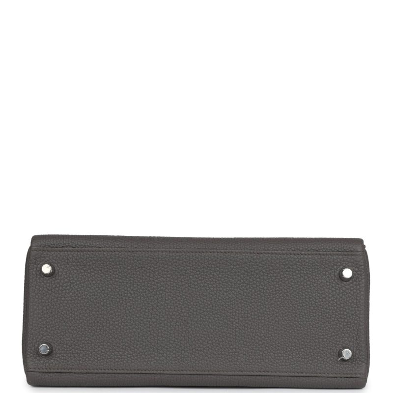 Hermes Kelly Retourne 28 Etain Togo Palladium Hardware - Image 6