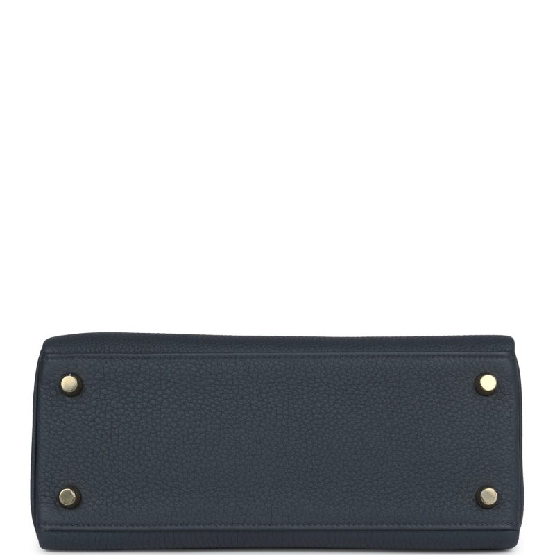Hermes Kelly Retourne 25 Gris Misty Togo Permabrass Hardware - Image 6