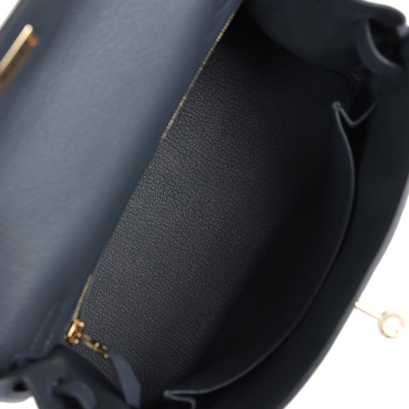 Hermes Kelly Retourne 25 Gris Misty Togo Permabrass Hardware - Image 8