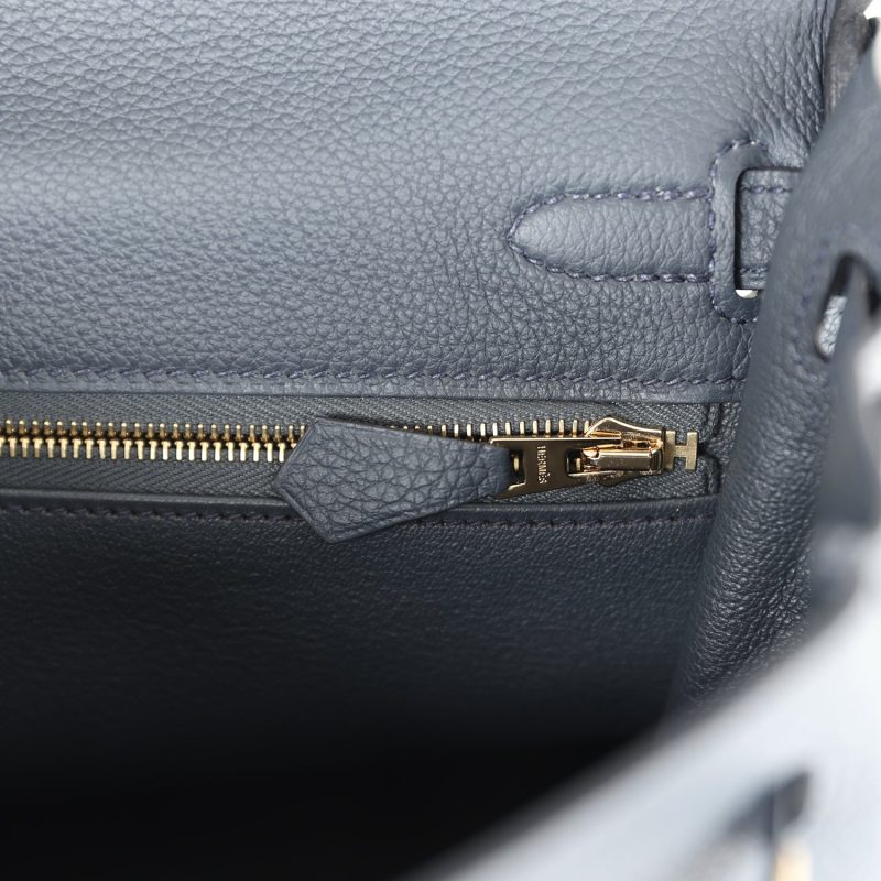 Hermes Kelly Retourne 25 Gris Misty Togo Permabrass Hardware - Image 9