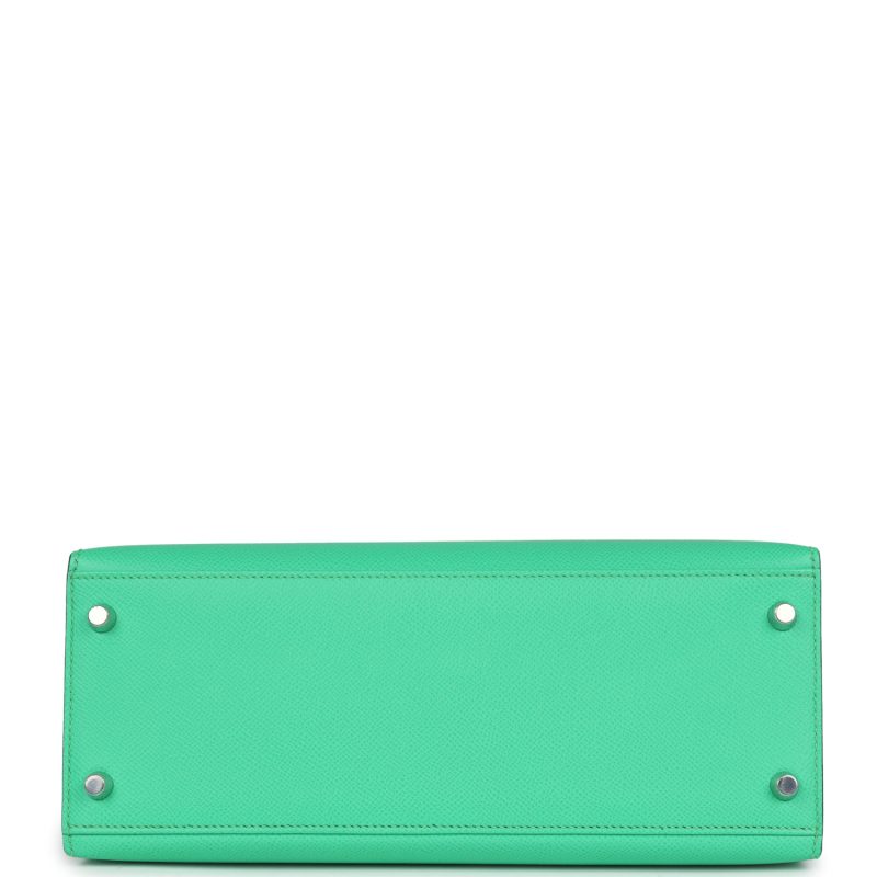 Hermes Kelly Sellier 28 Vert Comics Epsom Palladium Hardware - Image 6