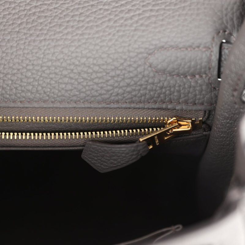 Hermes Kelly Retourne 25 Etain Togo Gold Hardware - Image 9