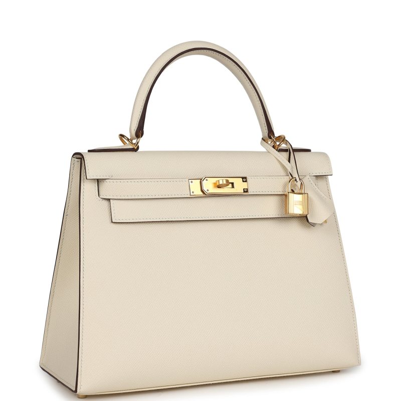 Hermes Kelly Sellier 28 Nata Epsom Gold Hardware - Image 2