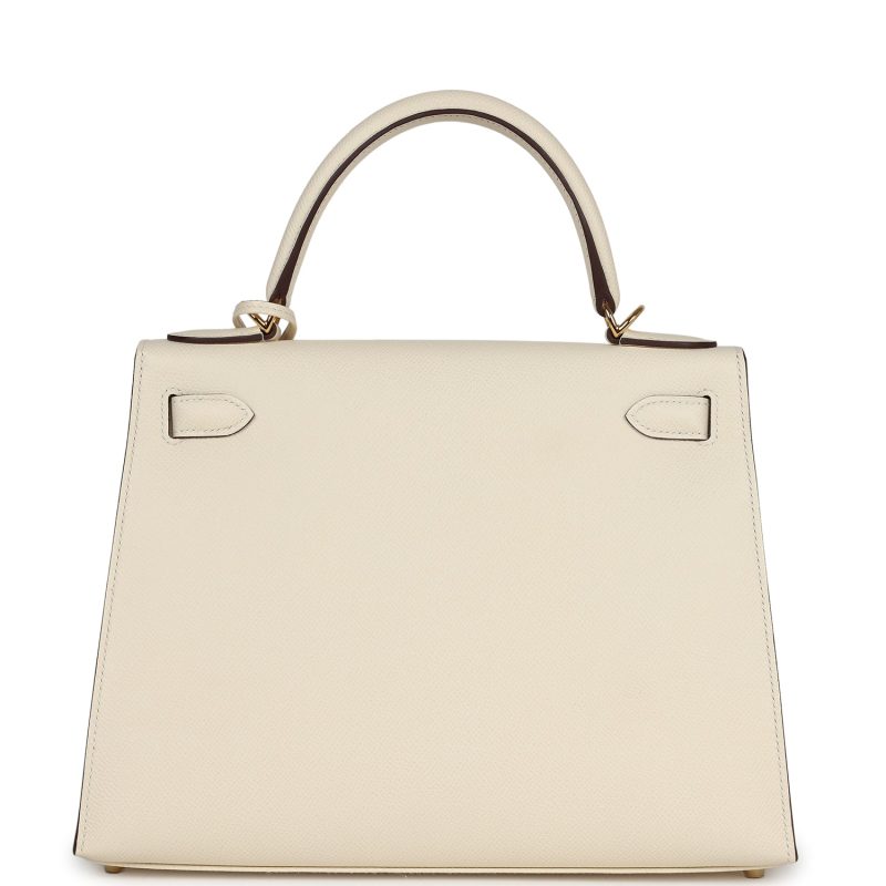 Hermes Kelly Sellier 28 Nata Epsom Gold Hardware - Image 5