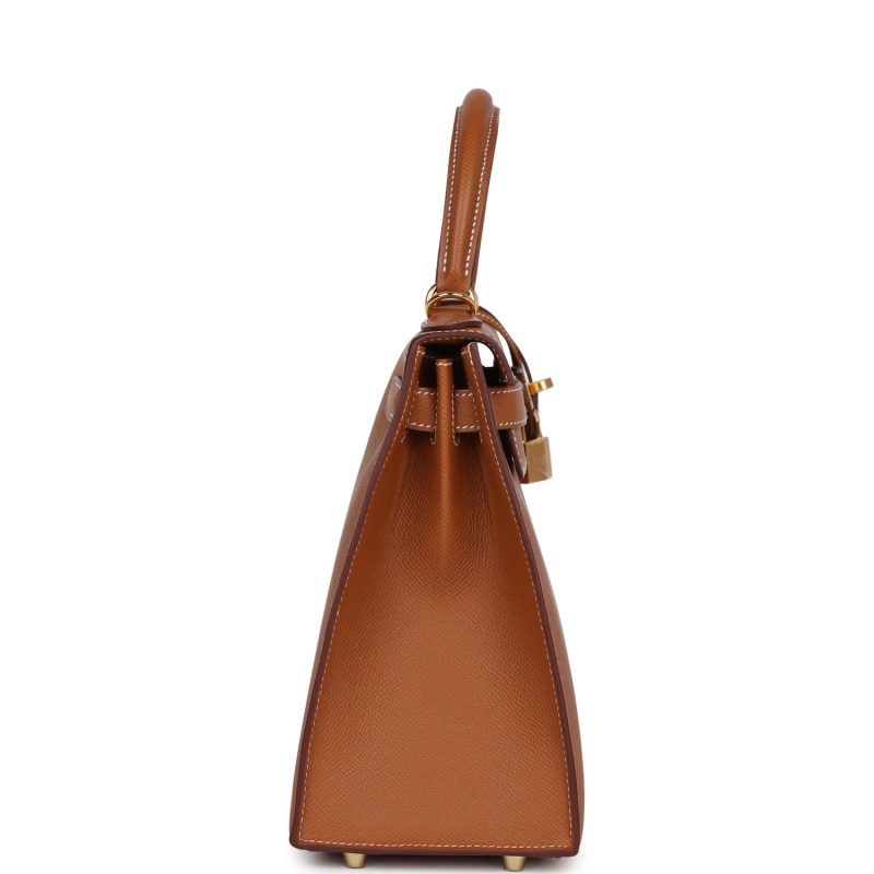 Hermes Kelly Sellier 28 Gold Epsom Gold Hardware - Image 4