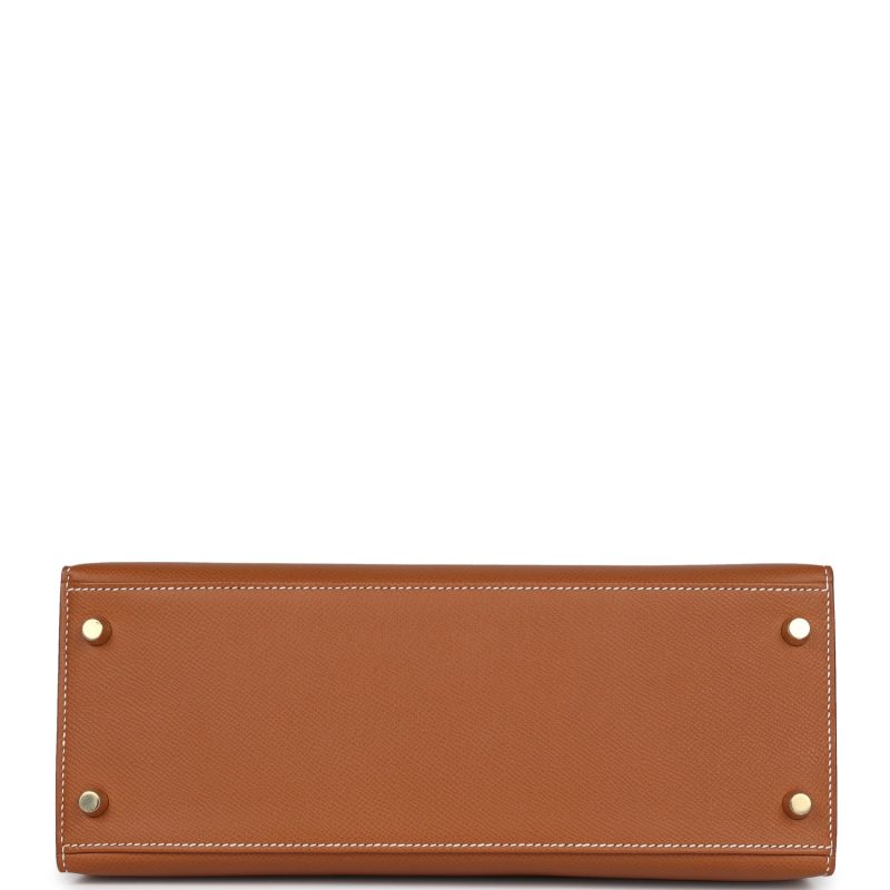 Hermes Kelly Sellier 28 Gold Epsom Gold Hardware - Image 6