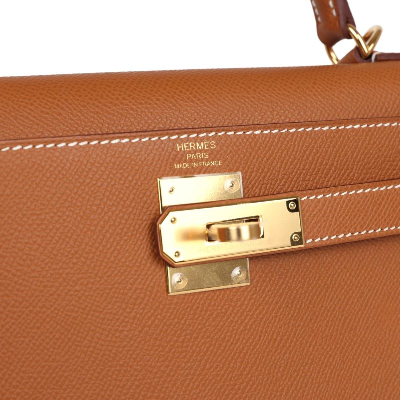 Hermes Kelly Sellier 28 Gold Epsom Gold Hardware - Image 7