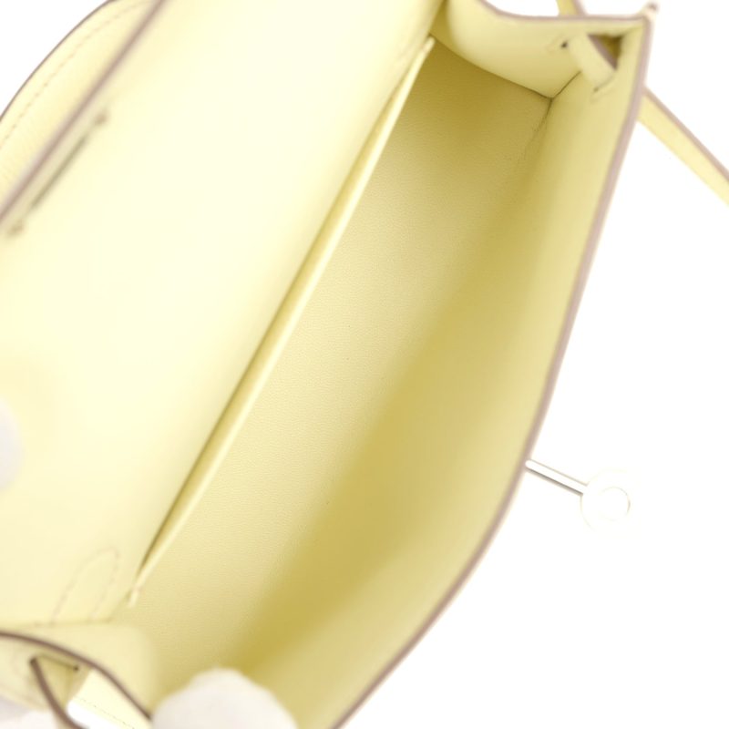 Hermes Kelly Sellier 20 Jaune Milton Epsom Palladium Hardware - Image 6