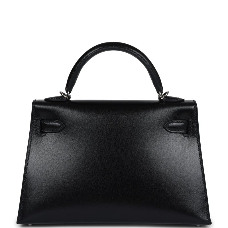 Hermes Kelly Sellier 20 Clouté Black Box Palladium Hardware - Image 5