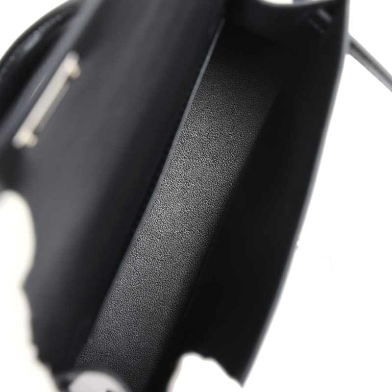 Hermes Kelly Sellier 20 Clouté Black Box Palladium Hardware - Image 8