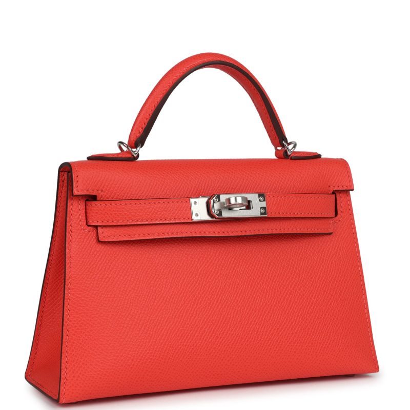Hermes Kelly Sellier 20 Red Field Epsom Palladium Hardware - Image 2