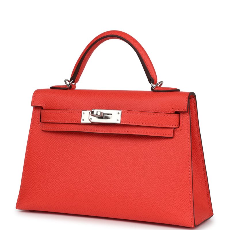 Hermes Kelly Sellier 20 Red Field Epsom Palladium Hardware - Image 3