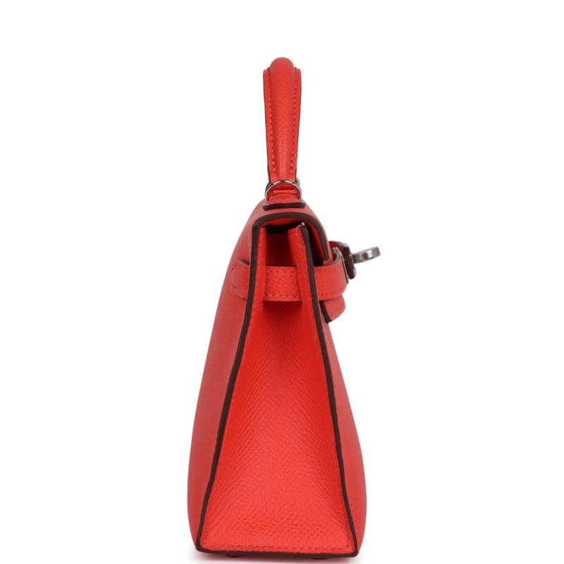 Hermes Kelly Sellier 20 Red Field Epsom Palladium Hardware - Image 4