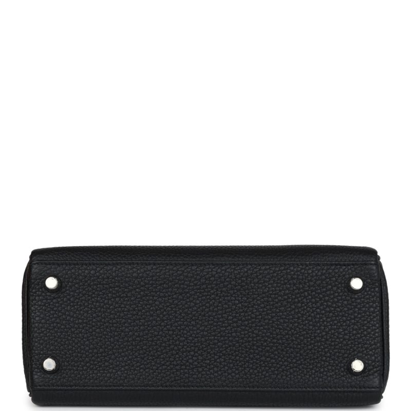 Hermes Kelly Retourne 25 Black Togo Palladium Hardware - Image 6