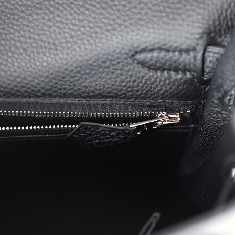 Hermes Kelly Retourne 25 Black Togo Palladium Hardware - Image 9
