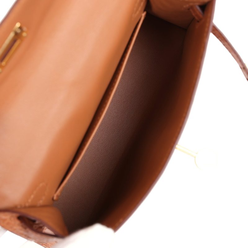 Hermes Kelly Sellier 20 Gold Matte Alligator Gold Hardware - Image 7
