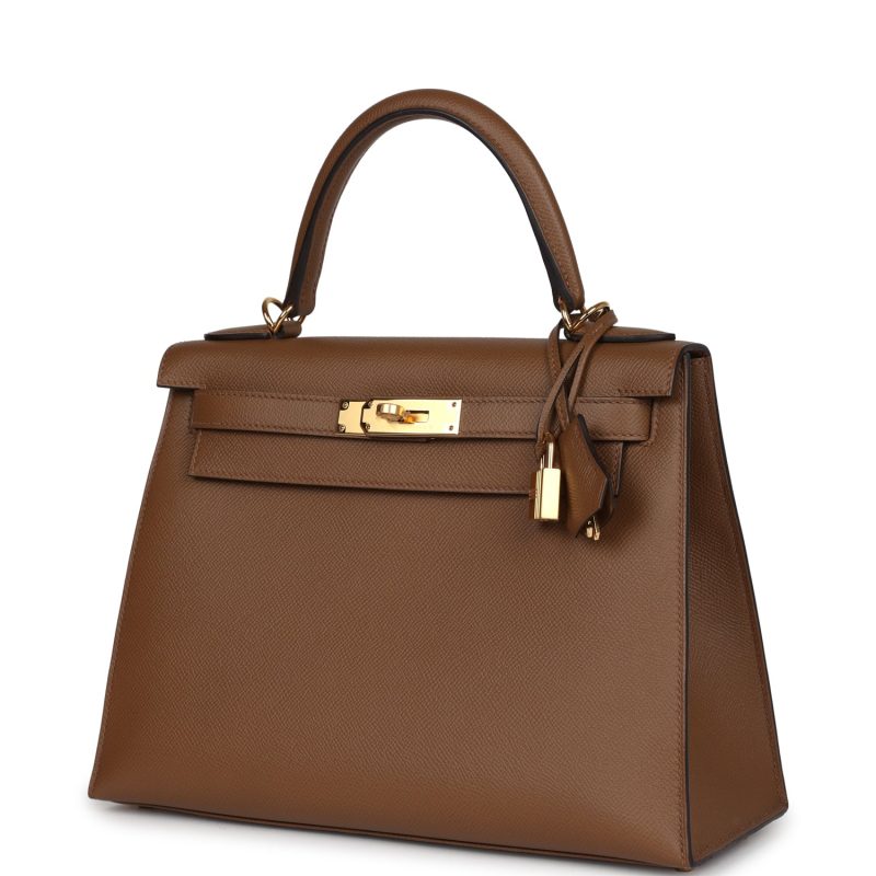 Hermes Kelly Sellier 28 Alezan Epsom Gold Hardware - Image 3