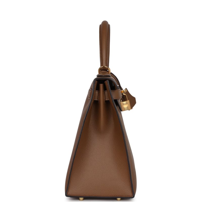 Hermes Kelly Sellier 28 Alezan Epsom Gold Hardware - Image 4