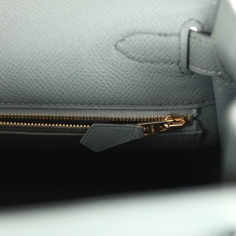 Hermes Kelly Sellier 28 Vert Amande Epsom Gold Hardware - Image 9