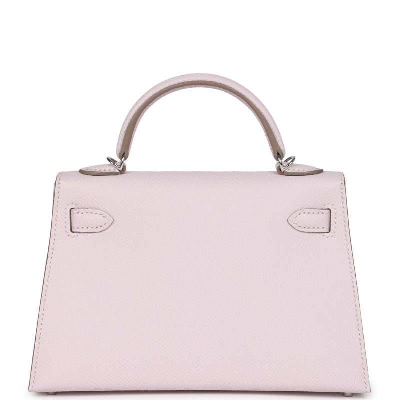 Hermes Kelly Sellier 20 Mauve Pale Epsom Palladium Hardware - Image 5