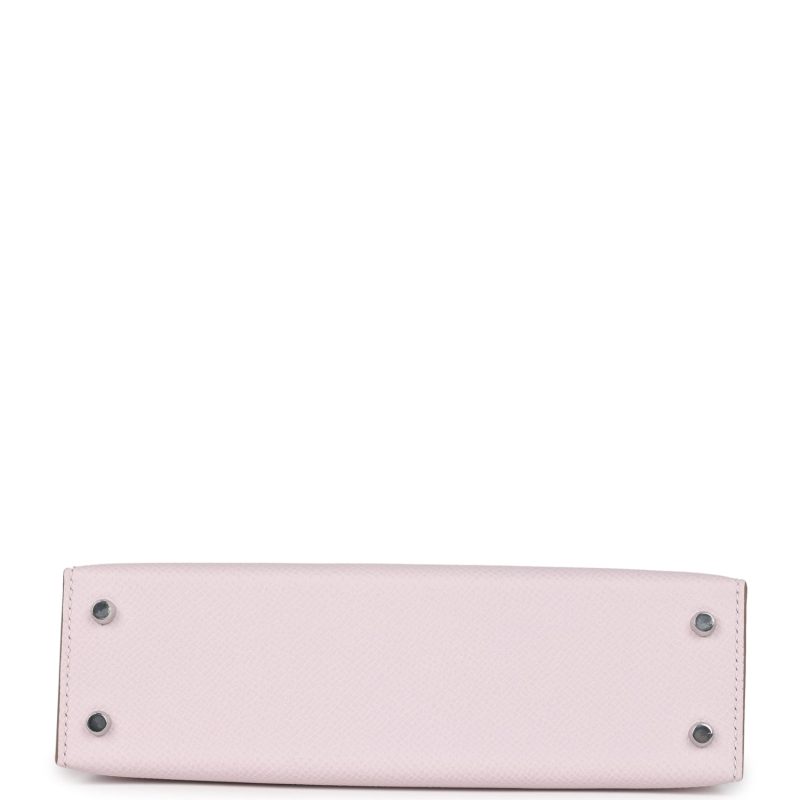 Hermes Kelly Sellier 20 Mauve Pale Epsom Palladium Hardware - Image 6