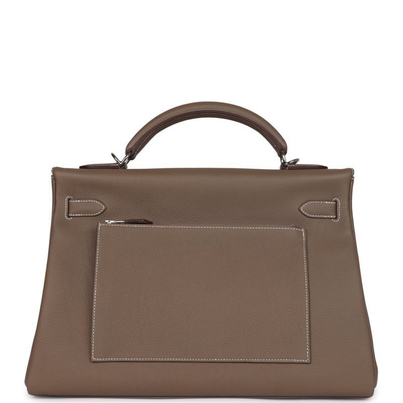 Hermes Kelly 42 Maxi Etoupe Togo Palladium Hardware - Image 5