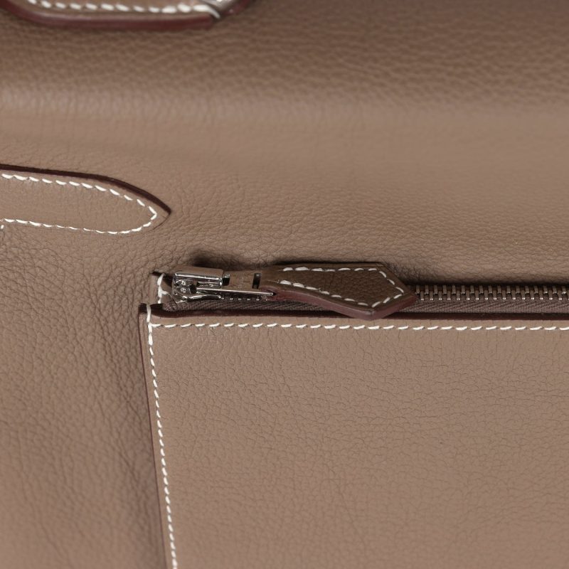 Hermes Kelly 42 Maxi Etoupe Togo Palladium Hardware - Image 7