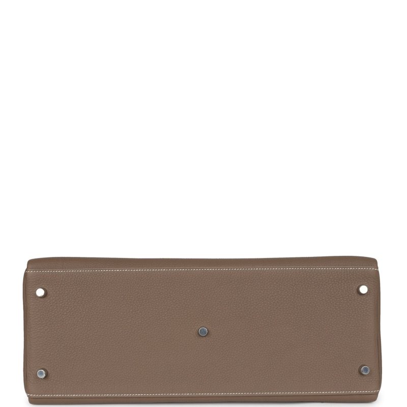 Hermes Kelly 42 Maxi Etoupe Togo Palladium Hardware - Image 6