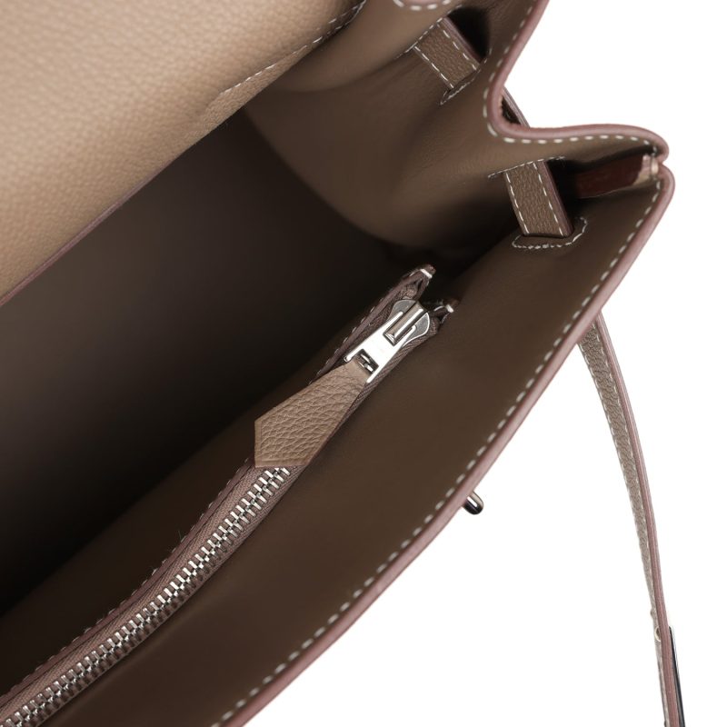 Hermes Kelly 42 Maxi Etoupe Togo Palladium Hardware - Image 9