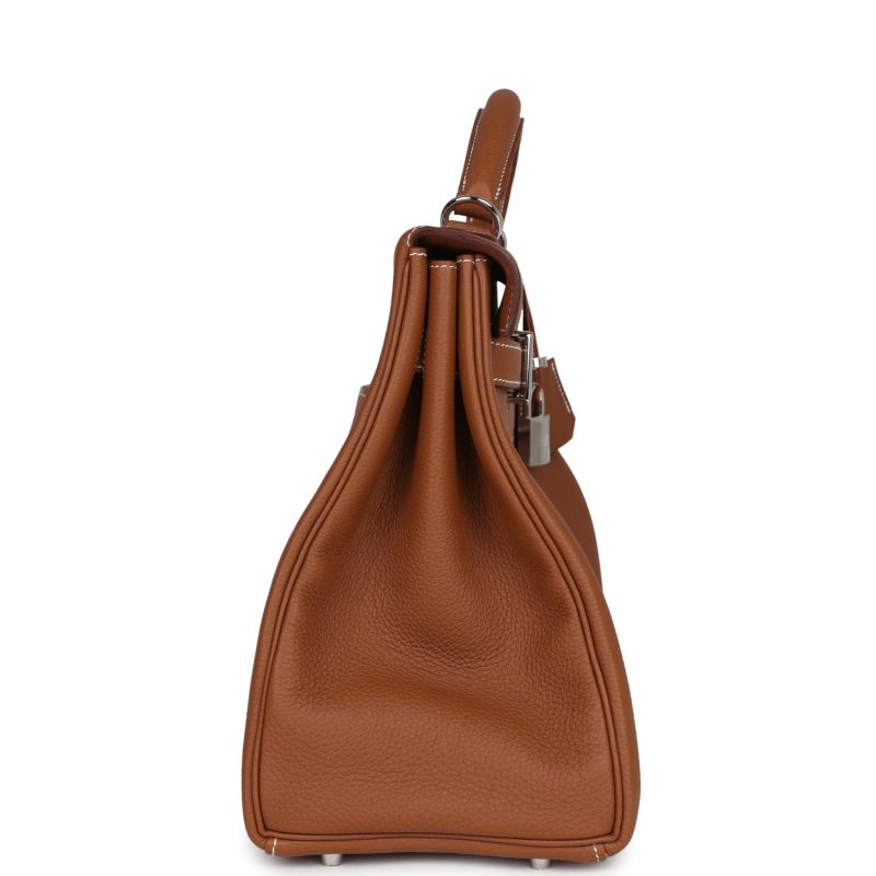 Hermes Kelly 42 Maxi Gold Togo Palladium Hardware - Image 4