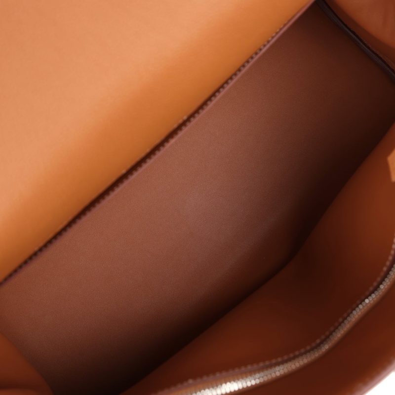 Hermes Kelly 42 Maxi Gold Togo Palladium Hardware - Image 9