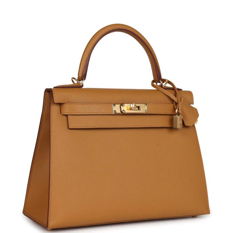 Hermes Kelly Sellier 28 Sesame Epsom Gold Hardware - Image 2