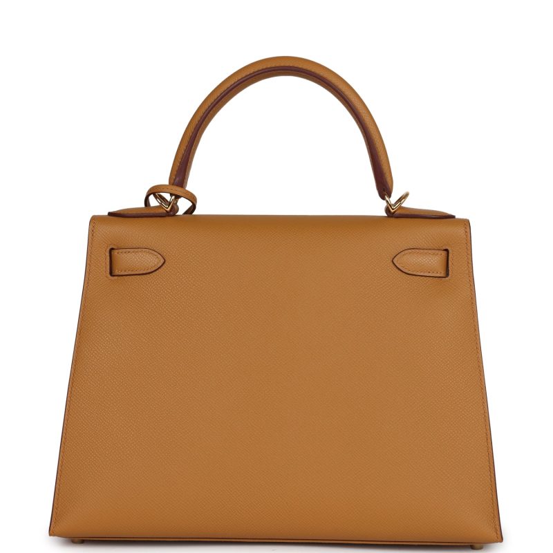 Hermes Kelly Sellier 28 Sesame Epsom Gold Hardware - Image 5