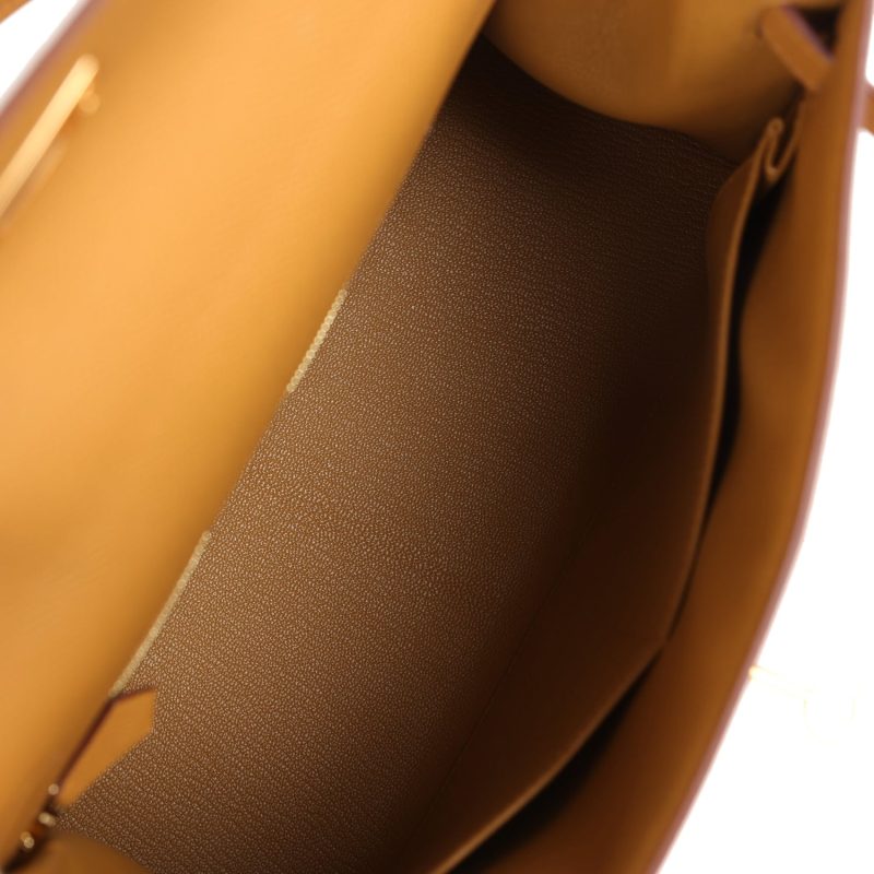 Hermes Kelly Sellier 28 Sesame Epsom Gold Hardware - Image 8