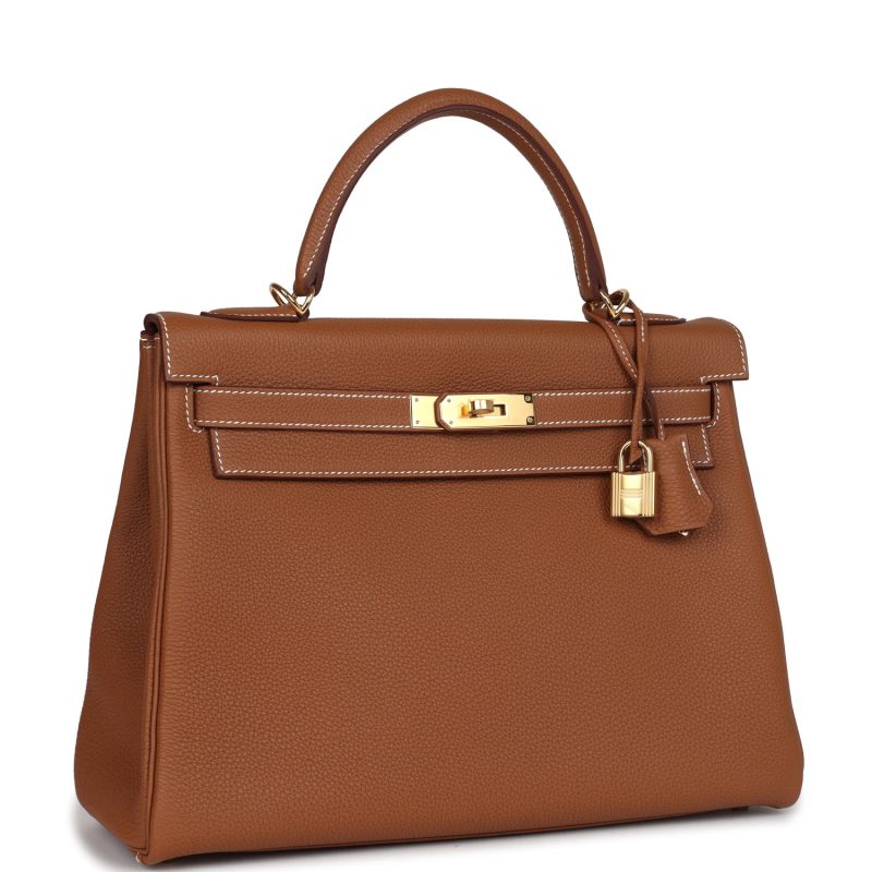 Hermes Kelly Retourne 32 Gold Togo Gold Hardware - Image 2