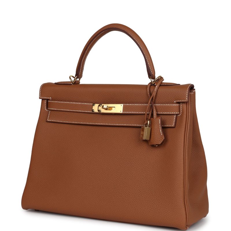 Hermes Kelly Retourne 32 Gold Togo Gold Hardware - Image 3