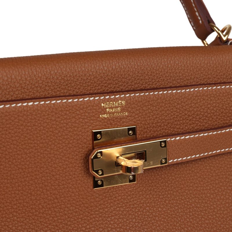 Hermes Kelly Retourne 32 Gold Togo Gold Hardware - Image 7