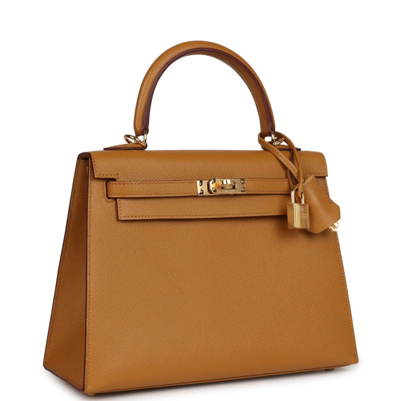Hermes Kelly Sellier 25 Sesame Epsom Gold Hardware - Image 2