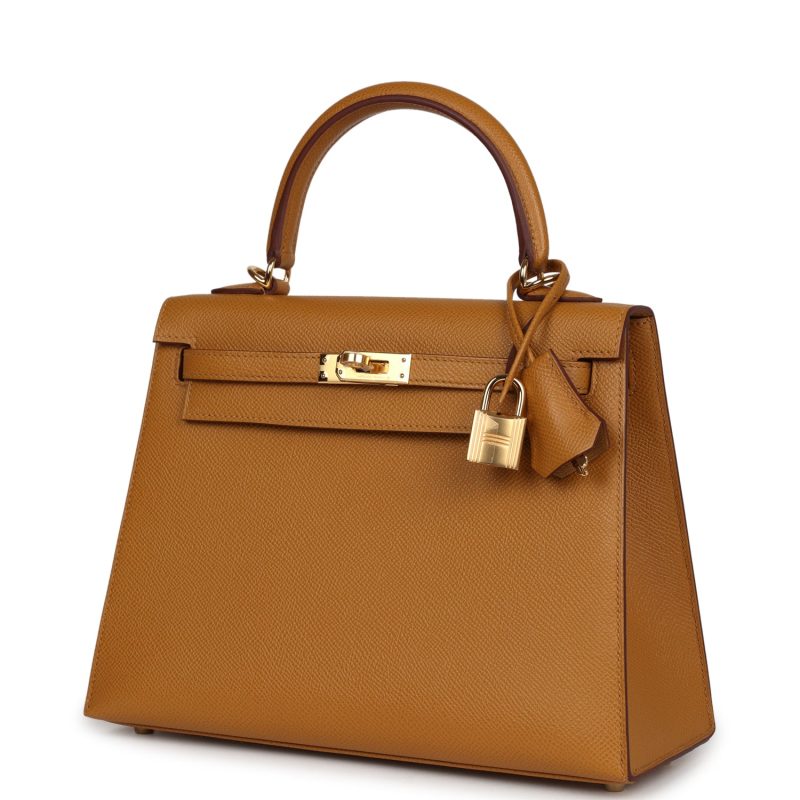 Hermes Kelly Sellier 25 Sesame Epsom Gold Hardware - Image 3