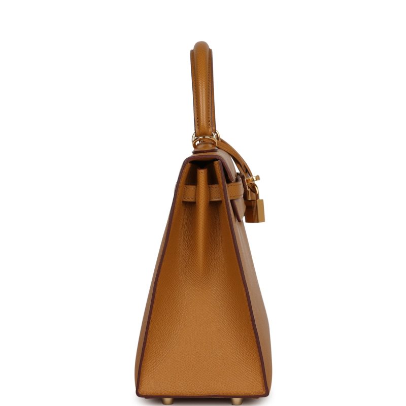 Hermes Kelly Sellier 25 Sesame Epsom Gold Hardware - Image 4