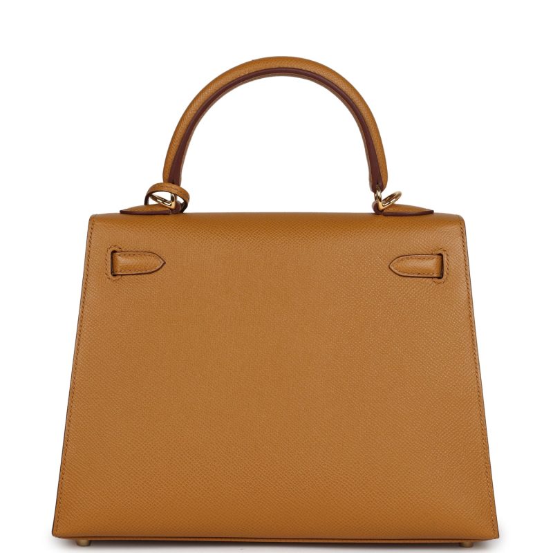 Hermes Kelly Sellier 25 Sesame Epsom Gold Hardware - Image 5