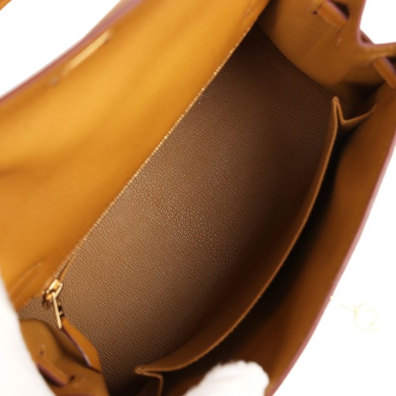 Hermes Kelly Sellier 25 Sesame Epsom Gold Hardware - Image 8